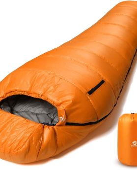 Bessport Mummy Sleeping Bag | 15-45 ℉ Extreme 3-4 Season Sleeping Bag for Adults Cold Weather– Warm and Washable, for Hiking Traveling & Outdoor Activities
