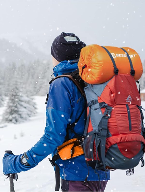 Bessport Mummy Sleeping Bag | 15-45 ℉ Extreme 3-4 Season Sleeping Bag for Adults Cold Weather– Warm and Washable, for Hiking Traveling & Outdoor Activities - Image 7