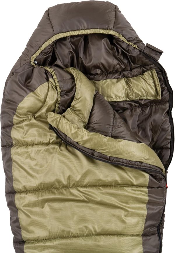 Coleman North Rim 0°F Big & Tall Sleeping Bag, Cold-Weather Mummy Sleep Sack with No-Snag Zipper & Adjustable Hood for Warmth & Ventilation, Large Camping Sleeping Bag - Image 3