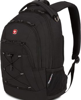 SwissGear 1186 Bungee Backpack, Black, 17-Inch