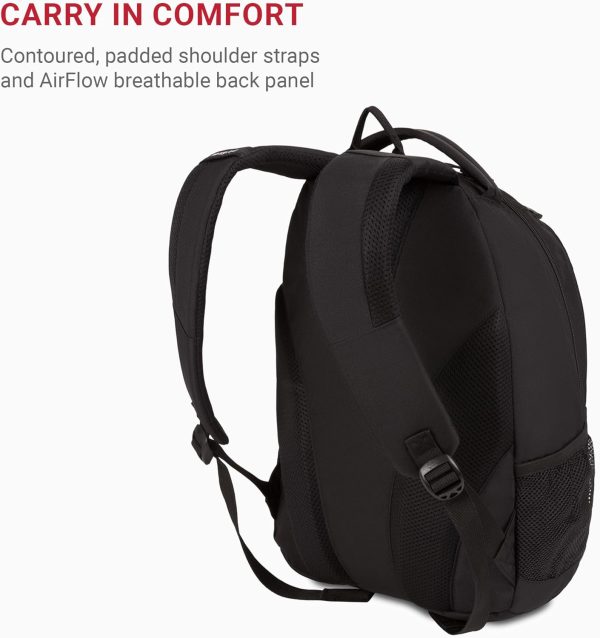 SwissGear 1186 Bungee Backpack, Black, 17-Inch - Image 5