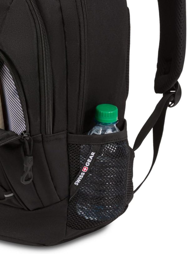 SwissGear 1186 Bungee Backpack, Black, 17-Inch - Image 7